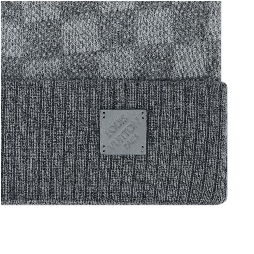 "LV" Beanie Grau
