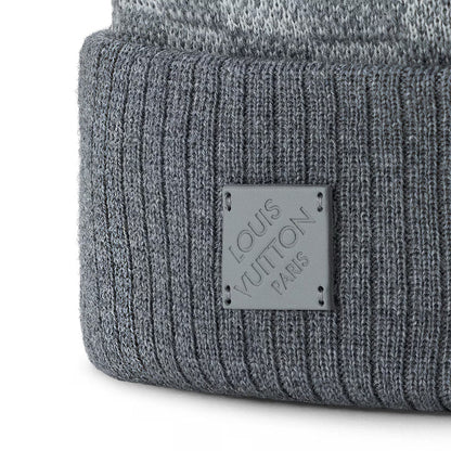 "LV" Beanie Grau